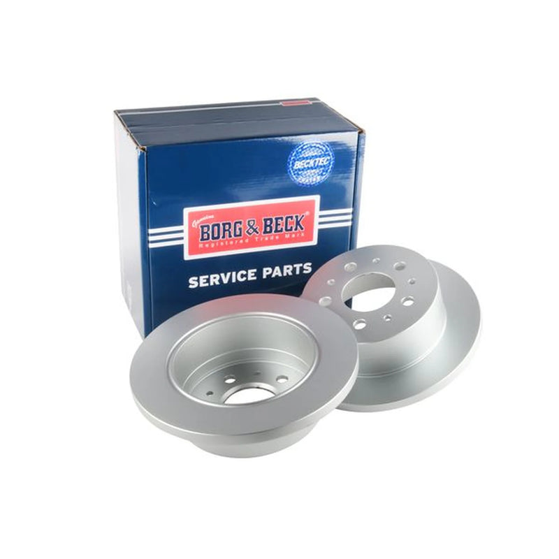 Borg & Beck 2 x Solid Rear Brake Discs BBD4609