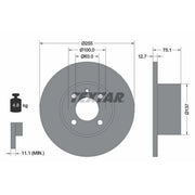 Textar 2 x Solid Front Brake Discs 92011600