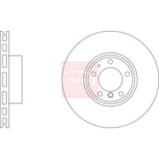 Apec 2 x Vented Front Brake Discs DSK2199