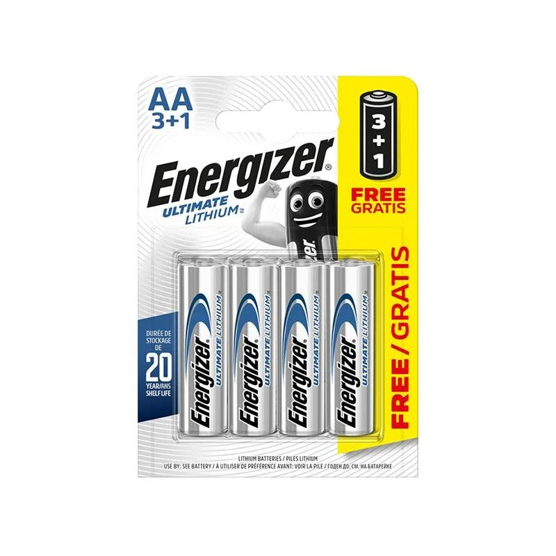 Energizer® Ultimate Lithium AA x 3 +1 FOC S5715 - S5715