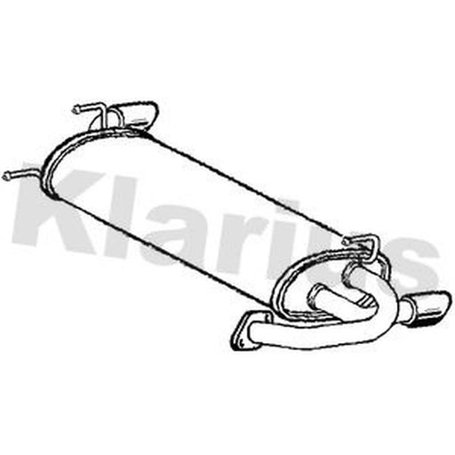 Klarius Box With Tail Pipe Rear DN669A
