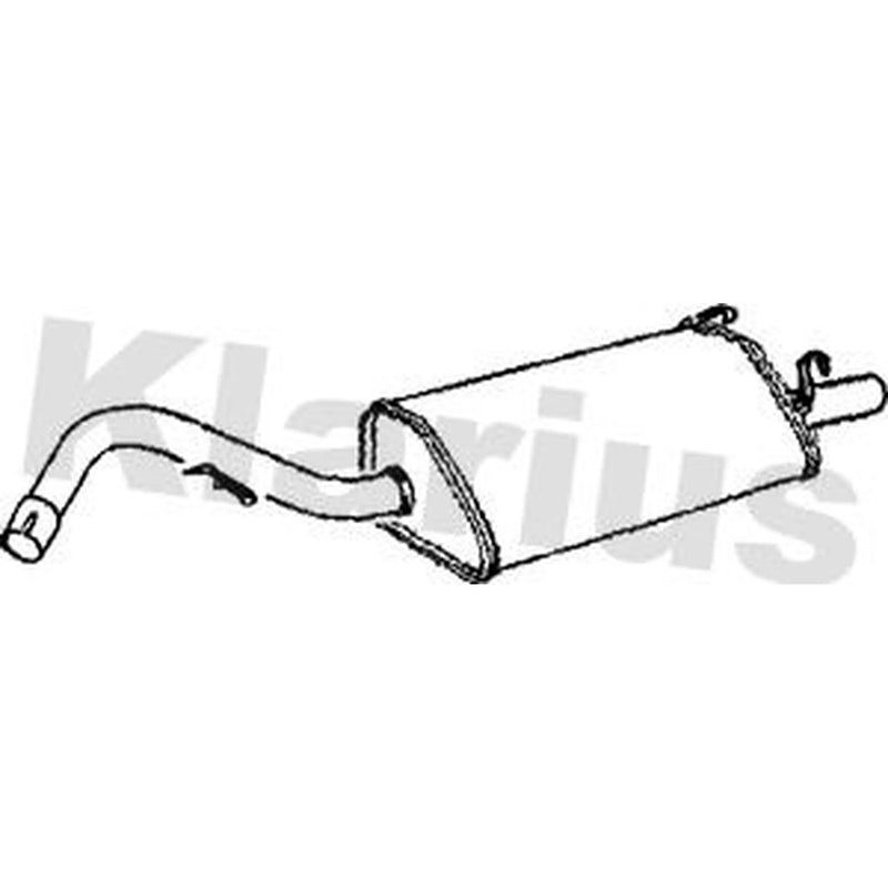 Klarius Box With Tail Pipe Rear FE614G
