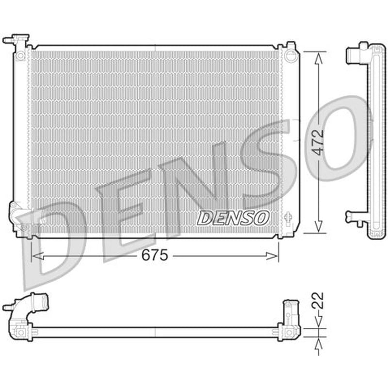 Denso Engine Radiator DRM51010