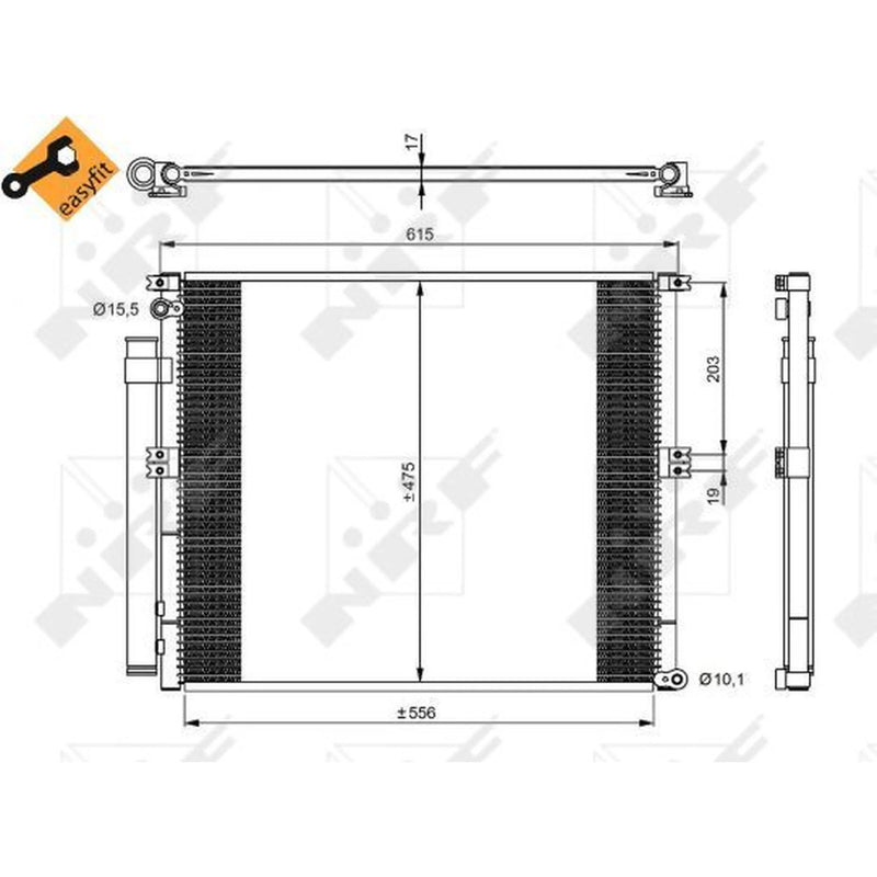 NRF Air Conditioning Condenser 350050
