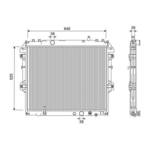 Valeo Engine Radiator 701259