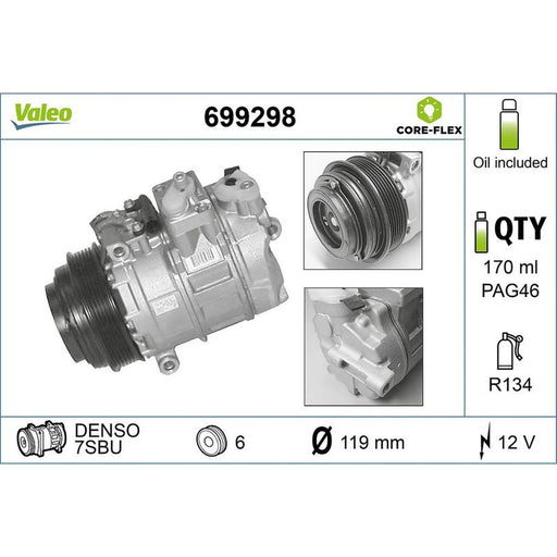 Valeo Air Conditioning Compressor 699298