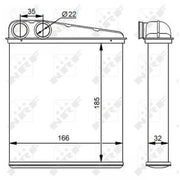 NRF Heater Matrix Core Heat Exchanger 54276