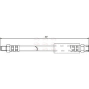 Apec Brake Hydraulic Hose Line Rear HOS3414