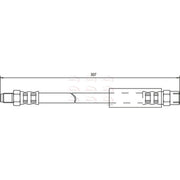 Apec Brake Hydraulic Hose Line Rear HOS3414