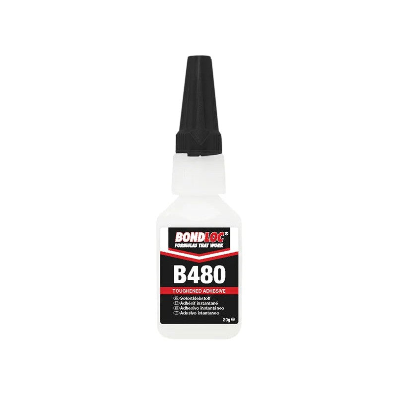 Bondloc B480 Black Rubber Toughened Cyanoacrylate 20g - B480-20