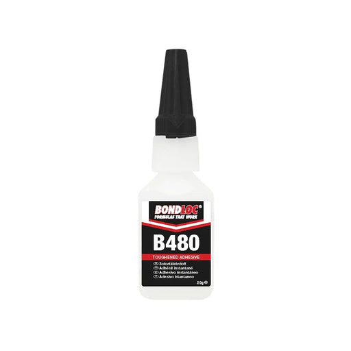 Bondloc B480 Black Rubber Toughened Cyanoacrylate 20g - B480-20