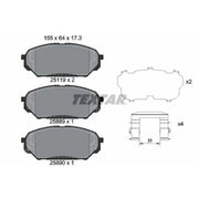 Textar Front Brake Pad Set 2511901