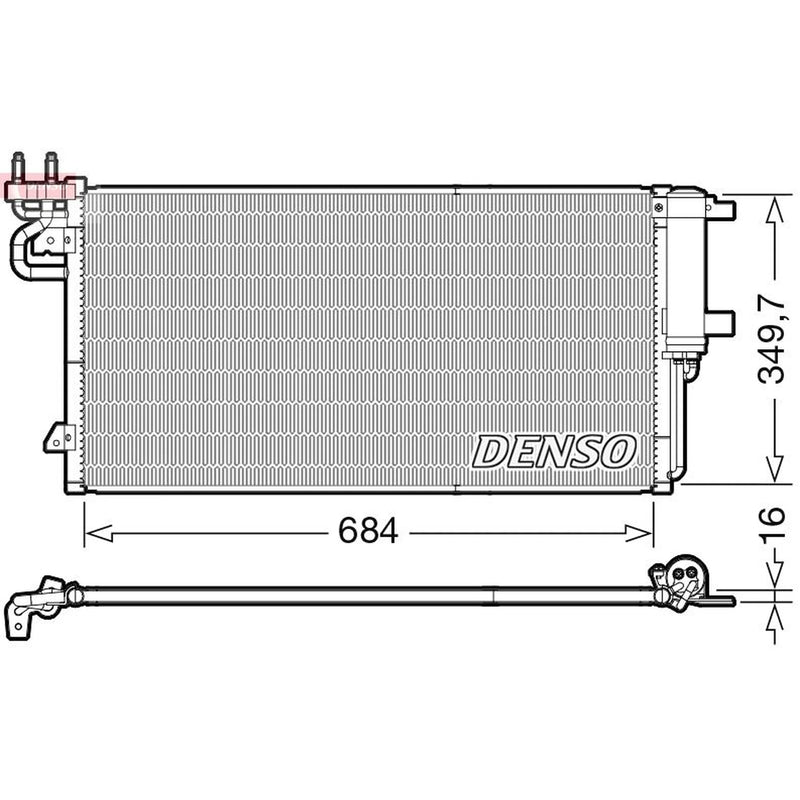 Denso Air Conditioning Condenser DCN10045
