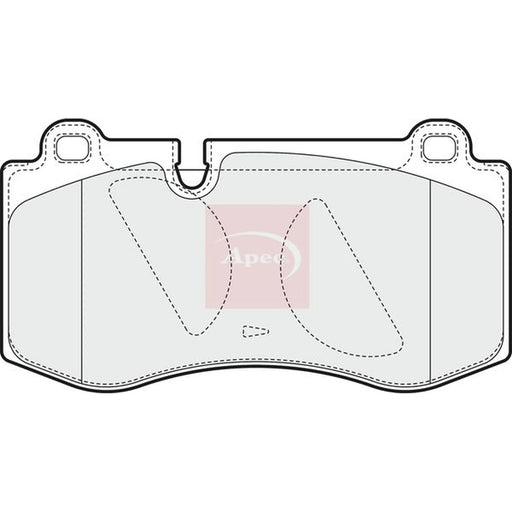 Apec Front Brake Pad Set PAD1561