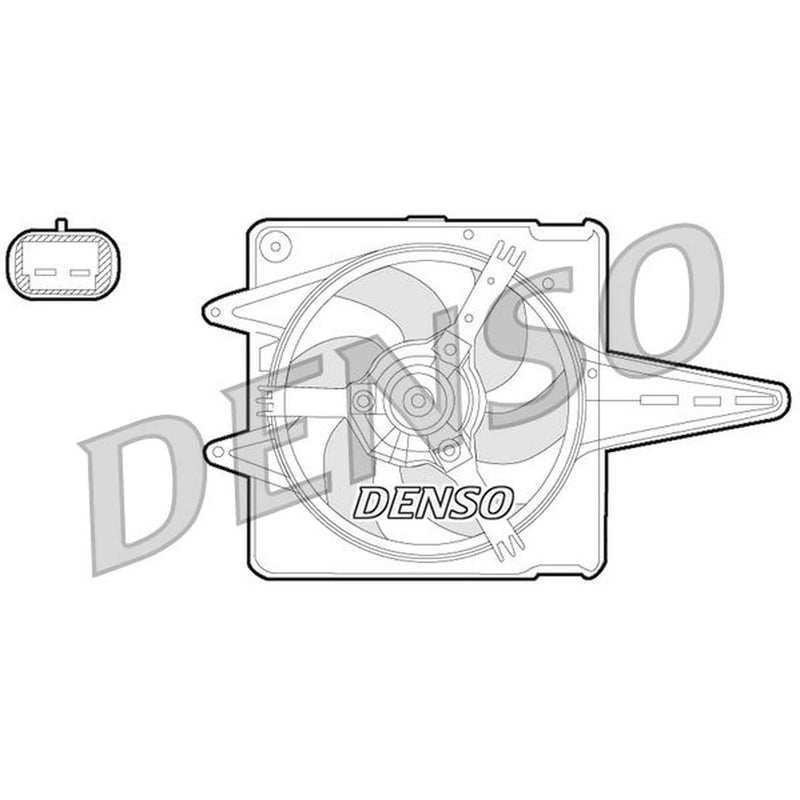 Denso Engine Cooling Fan DER09056
