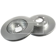Borg & Beck 2 x Vented Rear Brake Discs BBD4703