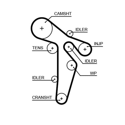 Gates Timing Belt Cambelt 160 Teeth 5649XS