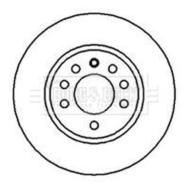Borg & Beck 2 x Vented Front Brake Discs BBD4074