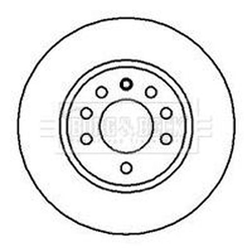 Borg & Beck 2 x Vented Front Brake Discs BBD5082