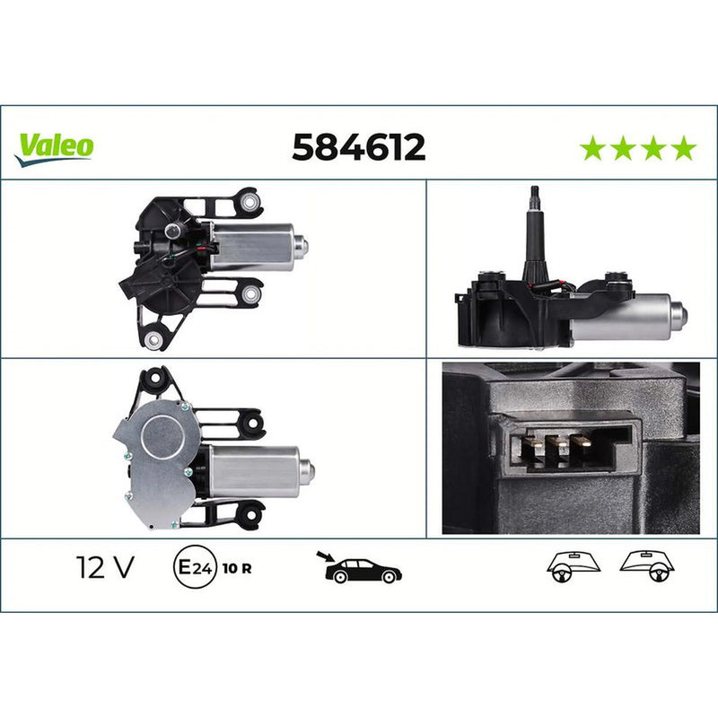 Valeo Front/Rear Wiper Motor Rear 584612