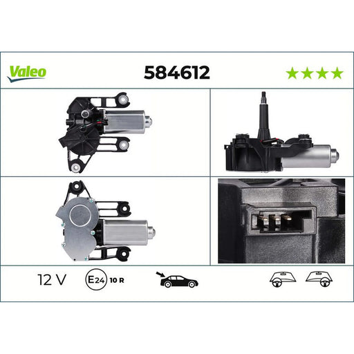Valeo Front/Rear Wiper Motor Rear 584612