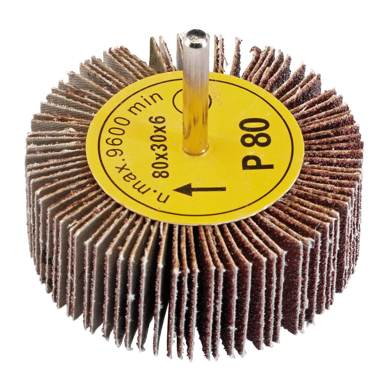 Draper Abrasive Flap Wheel 80 x 30mm 80 Grit