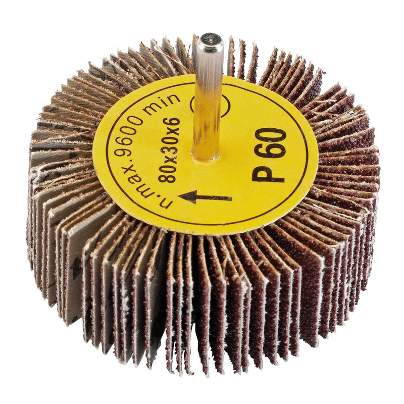 Draper Abrasive Flap Wheel 80 x 30mm 60 Grit