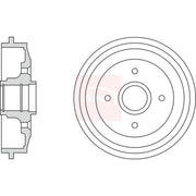 Apec Brake Drum Assembly Rear DRM9922