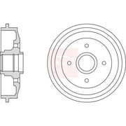 Apec Brake Drum Assembly Rear DRM9922