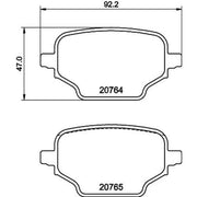 Mintex Rear Brake Pad Set MDB4136