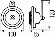 Hella 3AL 922 300-207 Signal Horn
