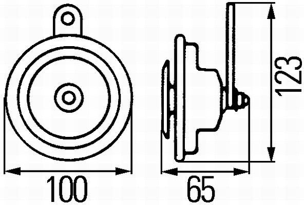 Hella 3AL 922 300-207 Signal Horn