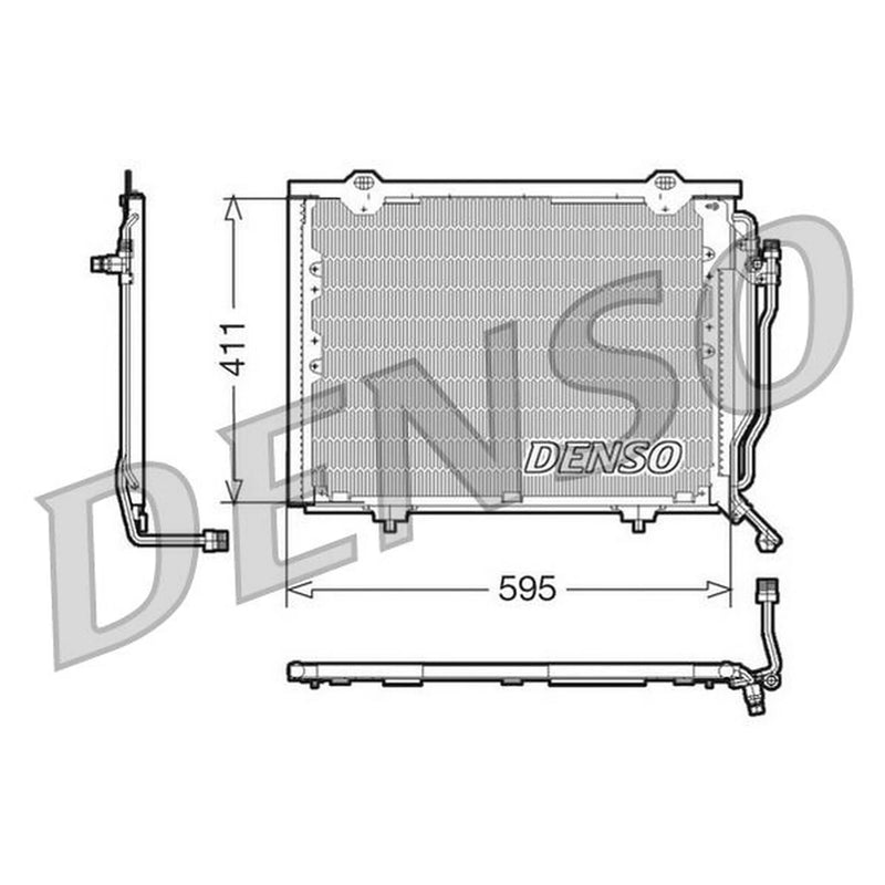 Denso Air Conditioning Condenser DCN17016