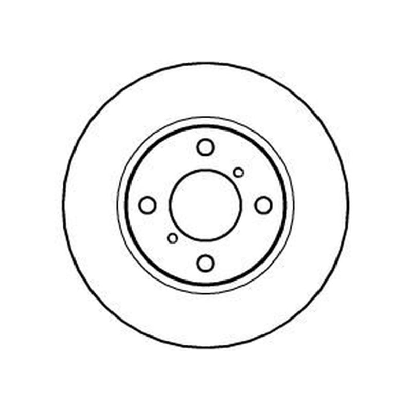 Abtex 2 x Solid Front Brake Discs BD1003S