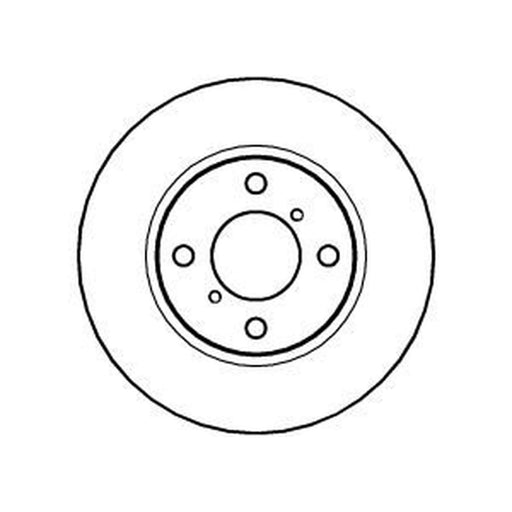 Abtex 2 x Solid Front Brake Discs BD1003S