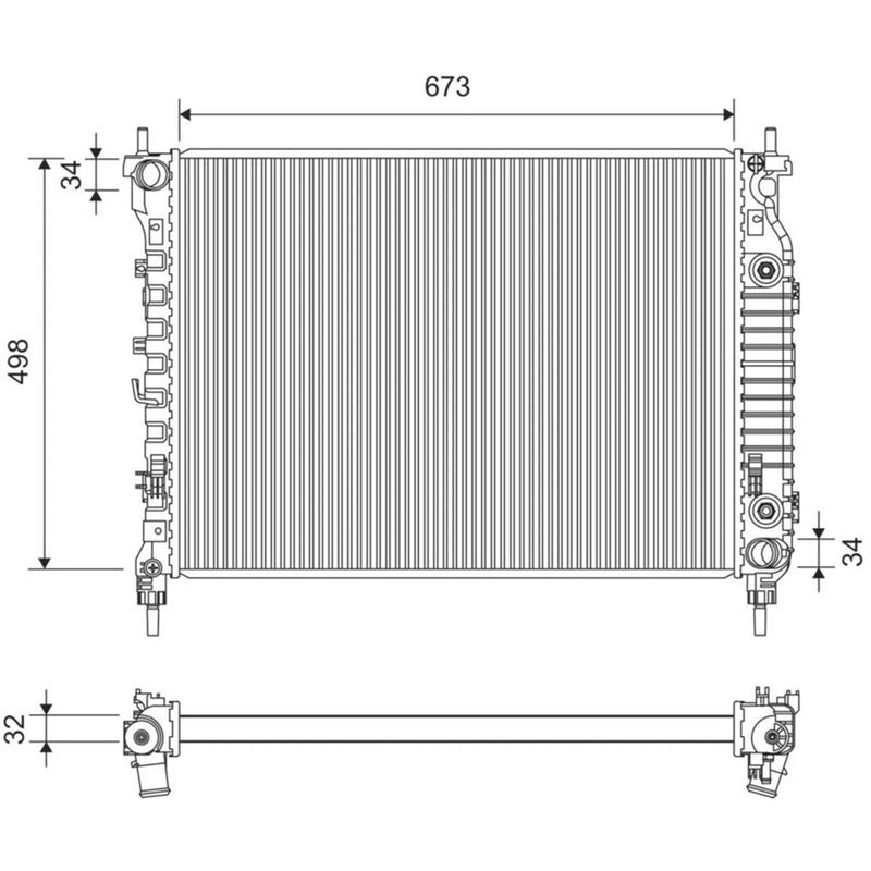 Valeo Engine Radiator 701361