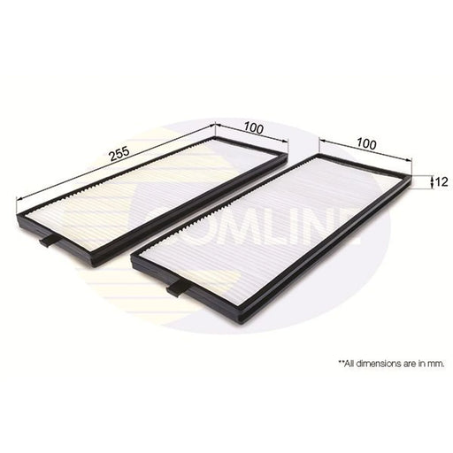 Comline Cabin Air Filter (Pollen Filter) EKF216