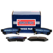 Borg & Beck 4 x Rear Brake Pad Set BBP2531
