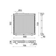 Mahle Engine Radiator CR 2608 000P
