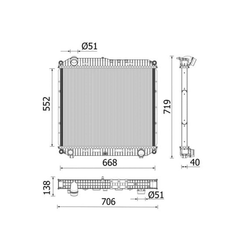 Mahle Engine Radiator CR 2608 000P