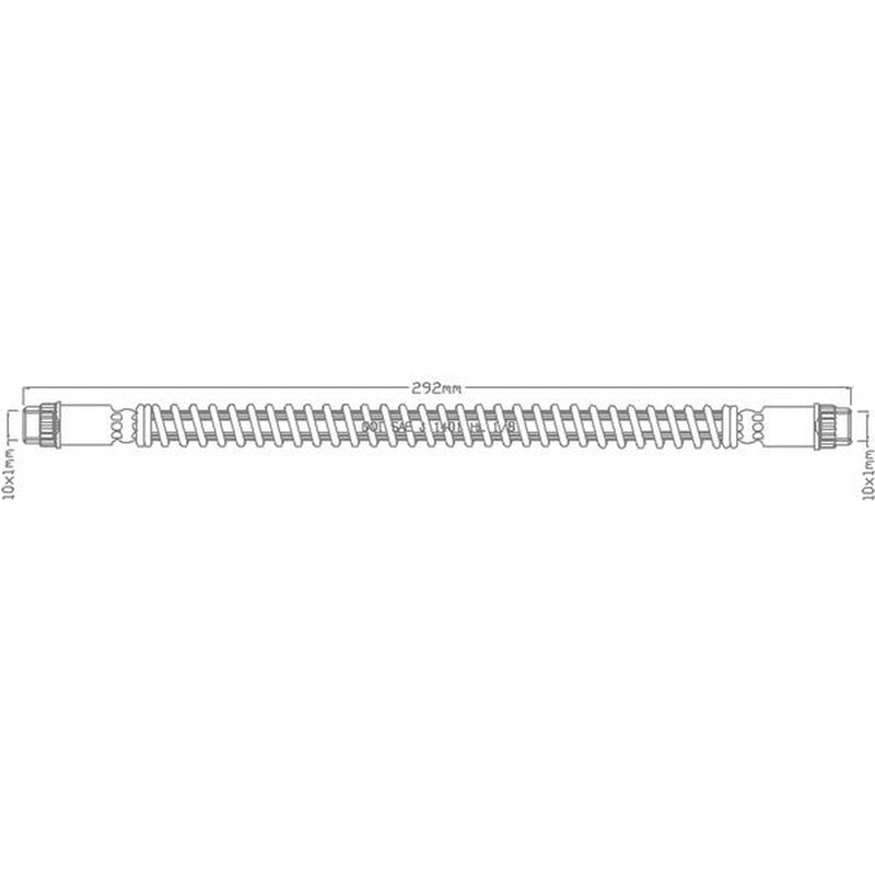Abtex Brake Hydraulic Hose Line Rear ABH1034
