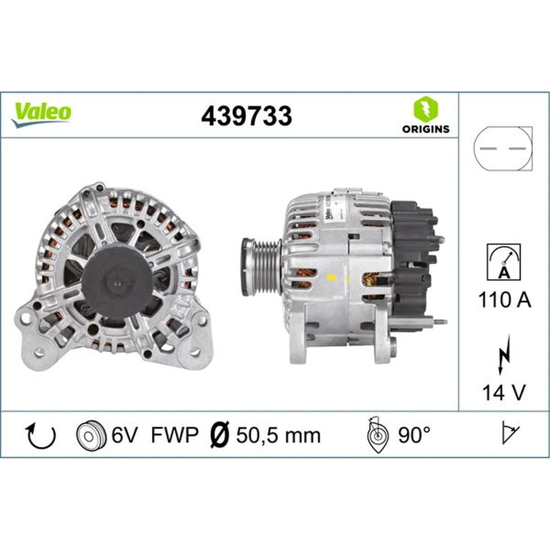 Valeo Car Alternator 12V 439733