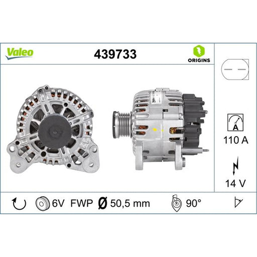 Valeo Car Alternator 12V 439733