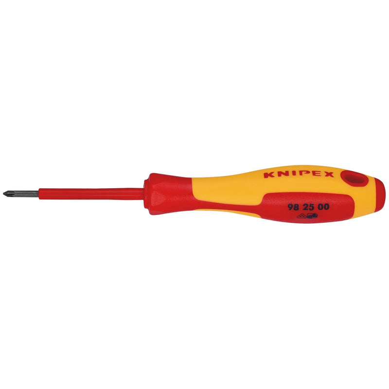 KNIPEX Insulated Screwdriver PZ0 x 60mm 98 25 00