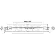 Borg & Beck Brake Hydraulic Hose Line Rear BBH9118