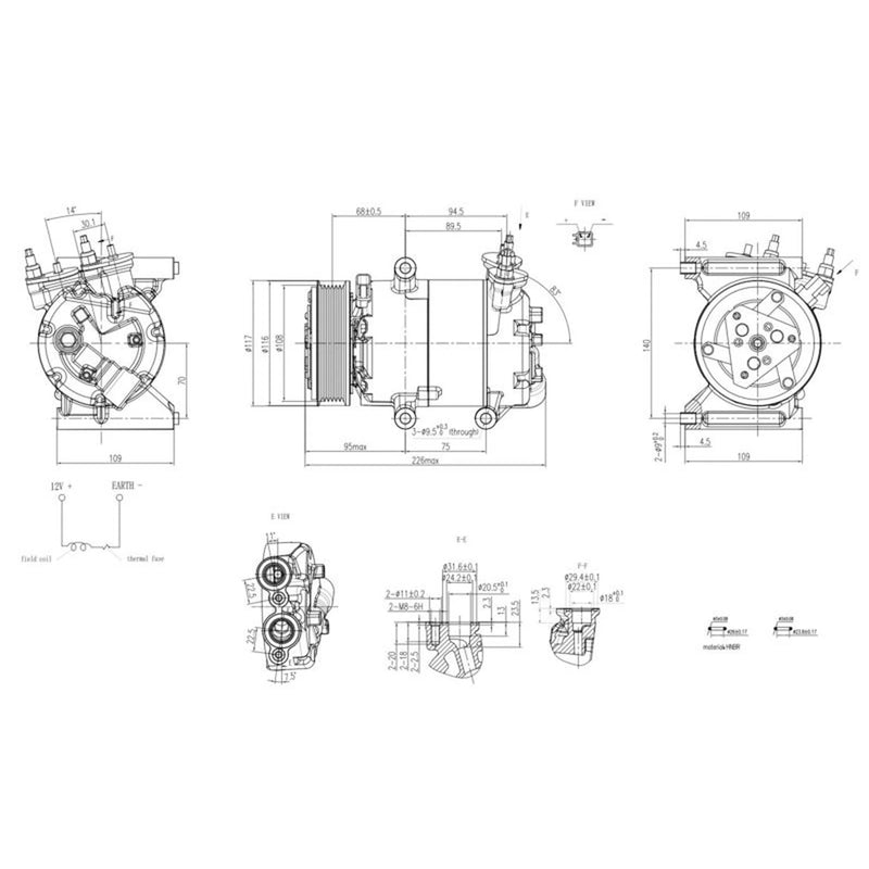 Hella Air Conditioning Compressor 8FK 366 200-331