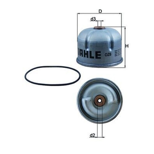 Mahle Engine Oil Filter OZ 6D