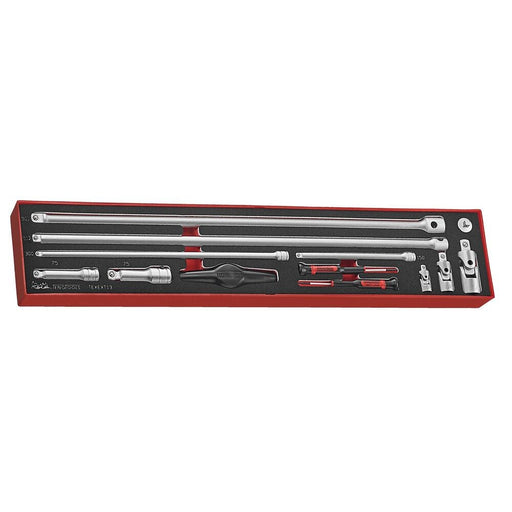 Teng Tools Extension Bars Set FOAMX4 13 Pieces 1/4" 3/8" 1/2"