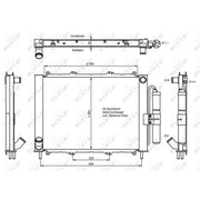 NRF Air Conditioning Condenser 350058