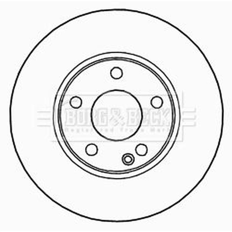 Borg & Beck 2 x Vented Front Brake Discs BBD5267